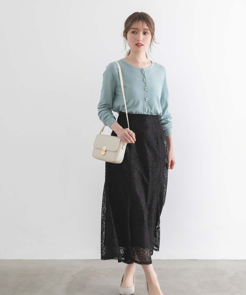 fifth（フィフス）の「バックファスナーレースマーメイドスカート（スカート・レディース・ホワイト/ブラック・M）」の21枚目の写真