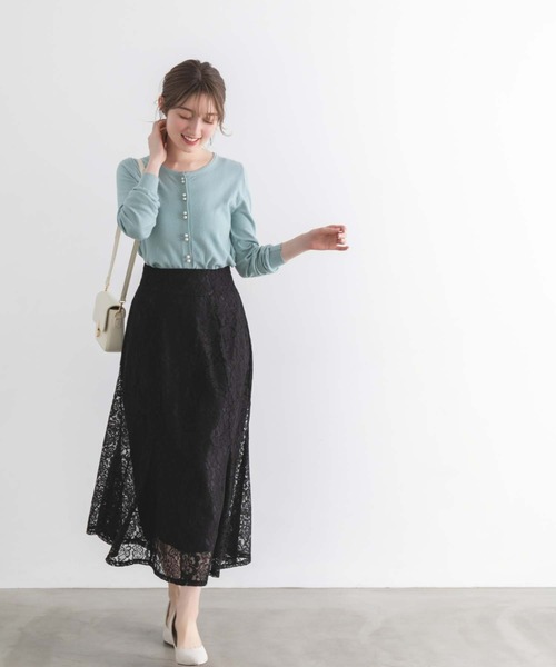 fifth（フィフス）の「バックファスナーレースマーメイドスカート（スカート・レディース・ホワイト/ブラック・M）」の13枚目の写真