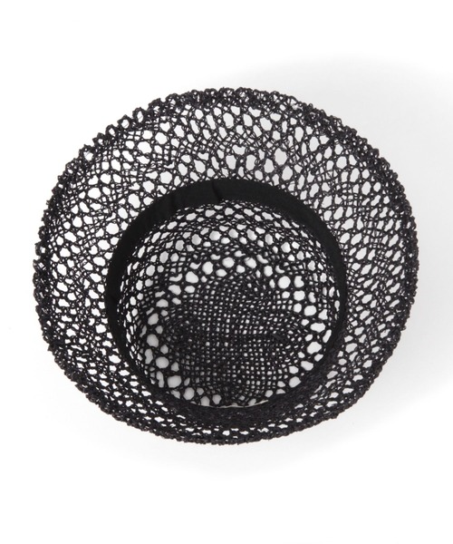 BAYFLOW（ベイフロー）の「スカシアミバケットハット（ハット・レディース・ブラック/ブラウン/ナチュラル・FREE）」の7枚目の写真