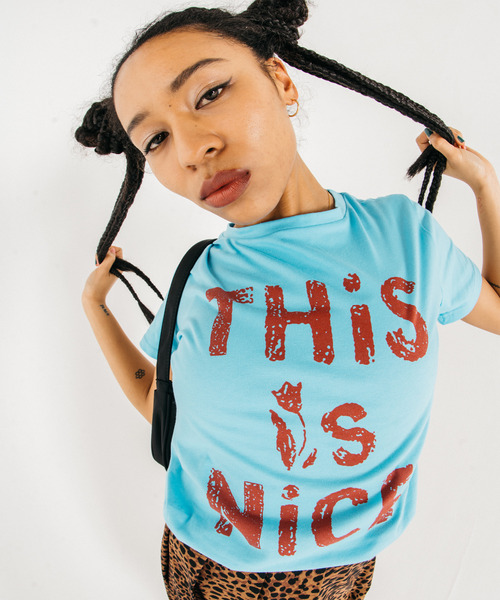 GIMME GIMME（ギミーギミー）の「【GIMME GIMME】Tulips T-shirt gimw22s008（Tシャツ/カットソー・レディース・ブルー・FREE）」の12枚目の写真