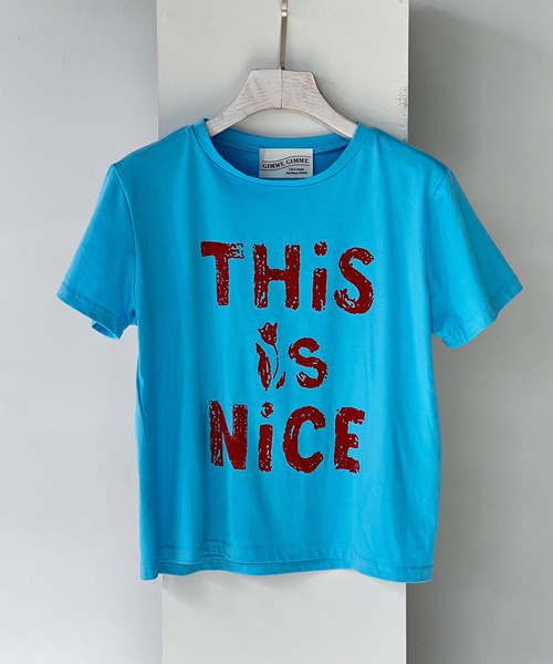 GIMME GIMME（ギミーギミー）の「【GIMME GIMME】Tulips T-shirt gimw22s008（Tシャツ/カットソー・レディース・ブルー・FREE）」の13枚目の写真