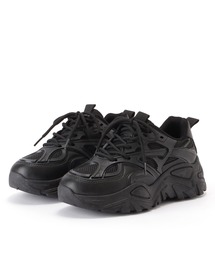 Lace Ladies（レースレディース）の「異素材ボリュームレースアップスニーカー（スニーカー）」