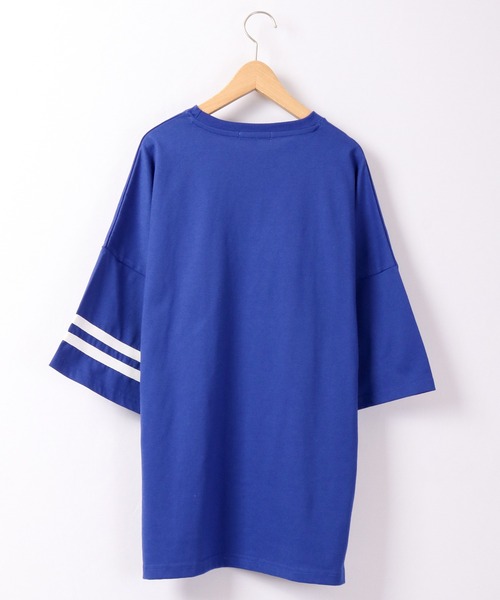 A.T,C in the attic homme(エーティーシーインジアティックオム)の「カレッジロゴ&刺繍入りルーズTシャツ(Tシャツ/カットソー・メンズ・ホワイト/ブルー/グリーン・M/L/XL)」の18枚目の写真