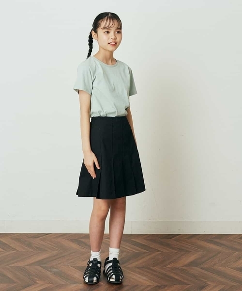 a.v.v（アーヴェヴェ）の「[100-130]【あっちゃんファミリーコラボ】セーラーカラー付け襟Tシャツ（Tシャツ/カットソー・キッズ・ミント/ライトパープル・120/130）」の17枚目の写真