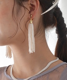 艶やかなロマンティックムード。タッセルパールピアス＆イヤリング