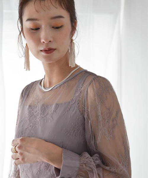 Monocoro toppi（モノコロトッピ）の「艶やかなロマンティックムード。タッセルパールピアス＆イヤリング（イヤリング・レディース・ホワイト系その他2/ホワイト系その他・フリー）」の22枚目の写真