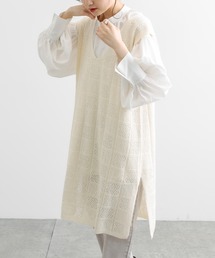 PUAL CE CIN | すかし編みチュニック(ベスト)