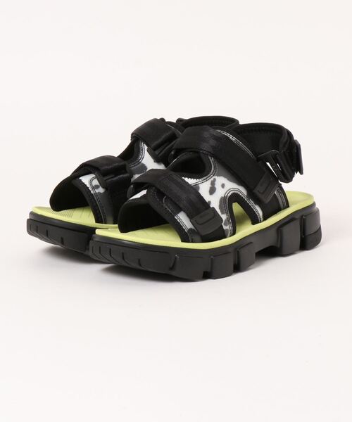 X-girl（エックスガール）の「PLATFORM GURKHA SANDAL（サンダル