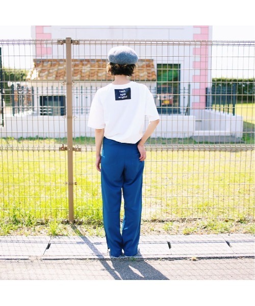 GGD（ジージーディー）の「サイドボタンパンツ（カーゴパンツ・レディース・ブルー/マスタード/ワインレッド・M/L）」の18枚目の写真