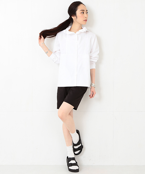 Ray BEAMS（レイビームス）の「●FACTOTUM FEMME / 別注 フードシャツ（シャツ/ブラウス・レディース・ホワイト・ONE SIZE）」の10枚目の写真