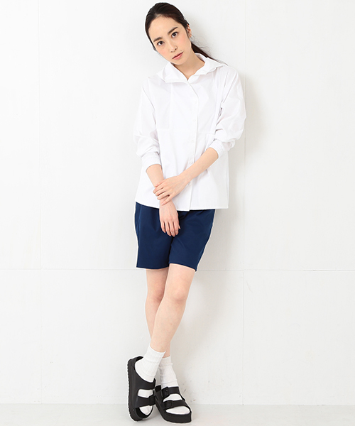 Ray BEAMS（レイビームス）の「●FACTOTUM FEMME / 別注 フードシャツ（シャツ/ブラウス・レディース・ホワイト・ONE SIZE）」の11枚目の写真