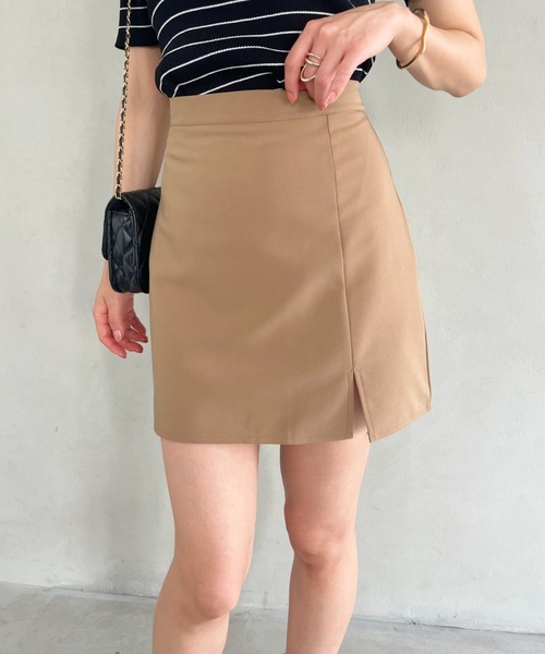 セール】スリット台形ミニスカート/スカパン（スカート）｜CLEA