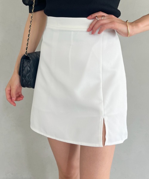 セール】スリット台形ミニスカート/スカパン（スカート）｜CLEA