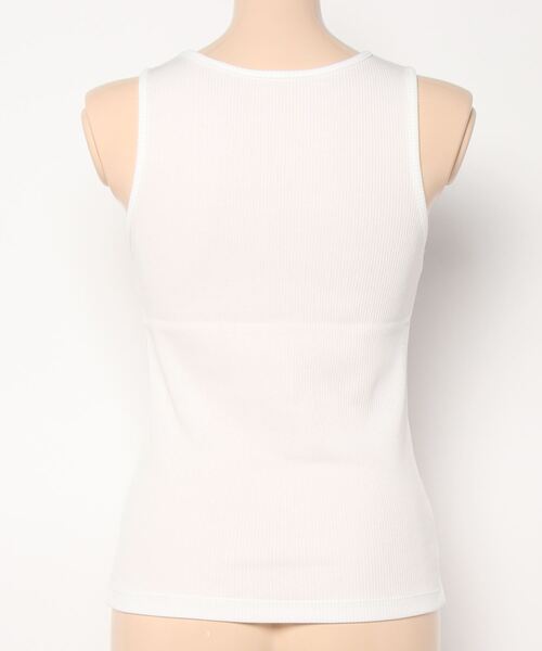 LOWRYS FARM（ローリーズファーム）の「アメスリタンクトップ　279727（タンクトップ・レディース・ホワイト/ブラック/ブラウン・FREE）」の4枚目の写真