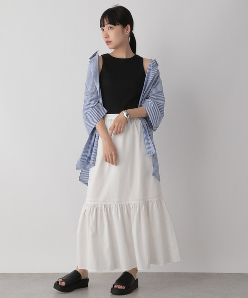 LOWRYS FARM（ローリーズファーム）の「アメスリタンクトップ　279727（タンクトップ・レディース・ホワイト/ブラック/ブラウン・FREE）」の19枚目の写真