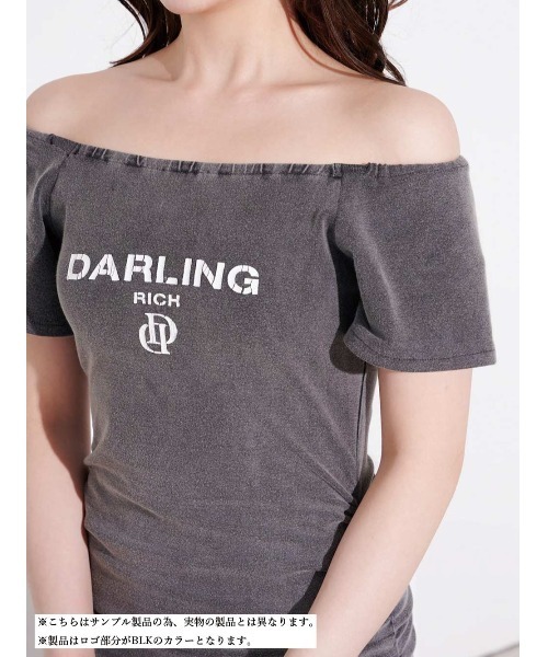 Darich(ダーリッチ)の「オフショルカットミニワンピース(ワンピース・レディース・チャコールグレー/ブラウン/ホワイト・FREE)」の15枚目の写真