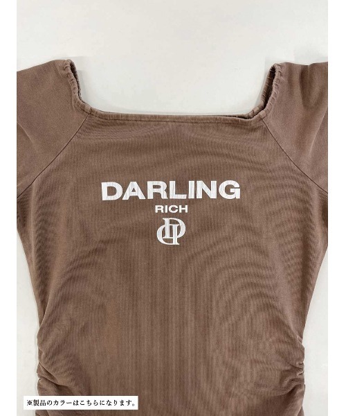 Darich(ダーリッチ)の「オフショルカットミニワンピース(ワンピース・レディース・チャコールグレー/ブラウン/ホワイト・FREE)」の20枚目の写真