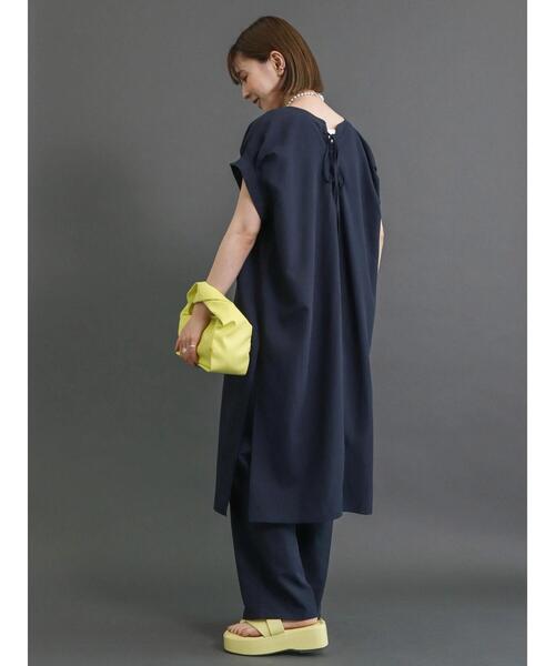 AMERICAN HOLIC（アメリカンホリック）の「SET リネンブレンドチュニック+パンツ（チュニック・レディース・ネイビー/ブラウン・M/L）」の11枚目の写真