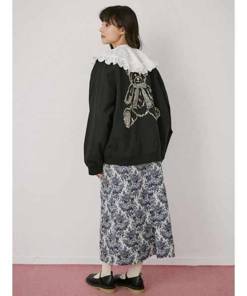 merry jenny(メリージェニー)の「bear刺繍ブルゾン(ブルゾン・レディース・ブラック/ブルー/アイボリー・FREE)」の11枚目の写真