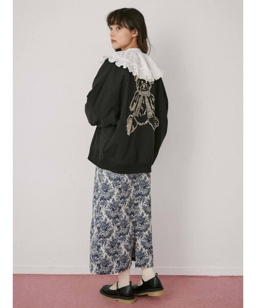 merry jenny(メリージェニー)の「bear刺繍ブルゾン(ブルゾン・レディース・ブラック/ブルー/アイボリー・FREE)」の12枚目の写真