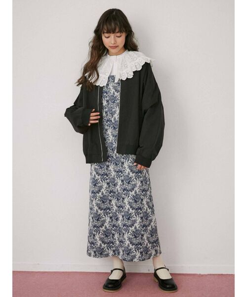 merry jenny(メリージェニー)の「bear刺繍ブルゾン(ブルゾン・レディース・ブラック/ブルー/アイボリー・FREE)」の13枚目の写真