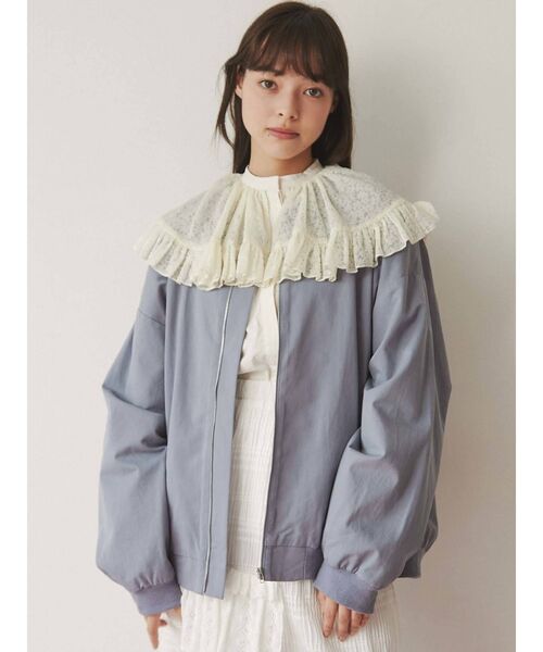 merry jenny(メリージェニー)の「bear刺繍ブルゾン(ブルゾン・レディース・ブラック/ブルー/アイボリー・FREE)」の20枚目の写真