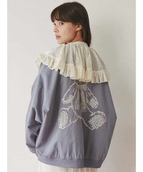 merry jenny(メリージェニー)の「bear刺繍ブルゾン(ブルゾン・レディース・ブラック/ブルー/アイボリー・FREE)」の22枚目の写真