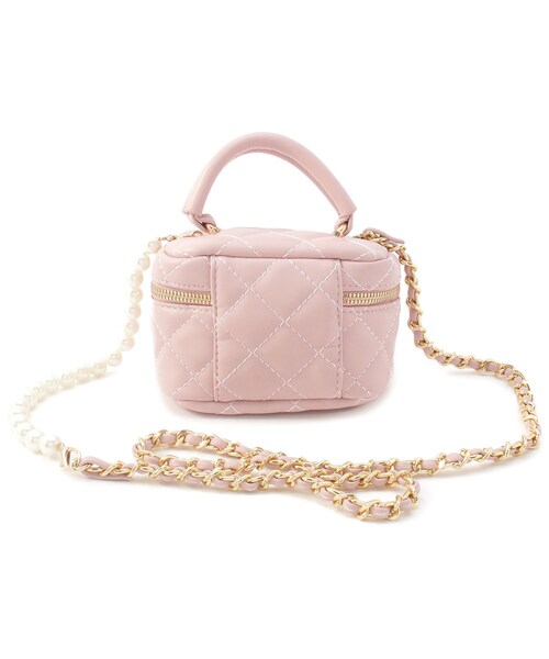 Ober Tashe(オーバータッシェ)の「キルティングバニティバッグ(ショルダーバッグ・レディース・ホワイト/ブラック/イエロー/ピンク系・FREE)」の14枚目の写真