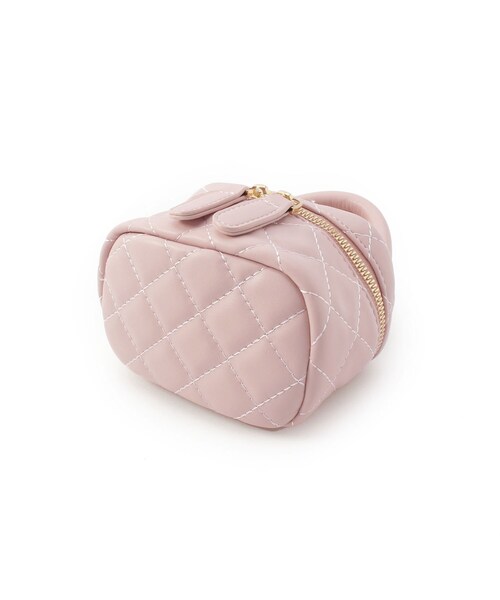 Ober Tashe(オーバータッシェ)の「キルティングバニティバッグ(ショルダーバッグ・レディース・ホワイト/ブラック/イエロー/ピンク系・FREE)」の10枚目の写真