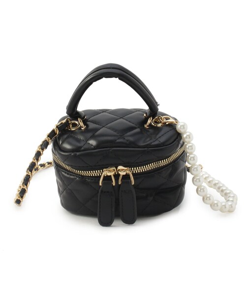 Ober Tashe(オーバータッシェ)の「キルティングバニティバッグ(ショルダーバッグ・レディース・ホワイト/ブラック/イエロー/ピンク系・FREE)」の21枚目の写真