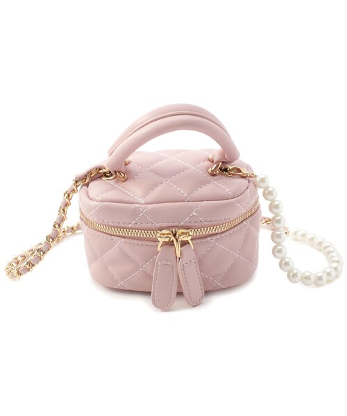 Ober Tashe(オーバータッシェ)の「キルティングバニティバッグ(ショルダーバッグ・レディース・ホワイト/ブラック/イエロー/ピンク系・FREE)」の19枚目の写真