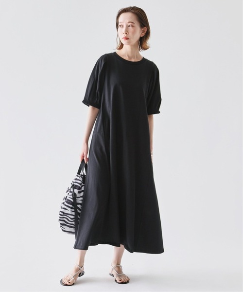 JOURNAL STANDARD（ジャーナルスタンダード）の「■■■《追加2》タックパフサイドフレアワンピース（ワンピース・レディース・ライトブルー/ブラック/ブラウン・FREE）」の5枚目の写真