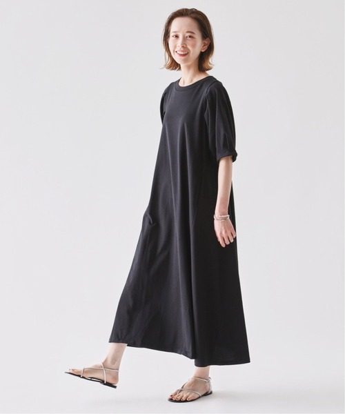 JOURNAL STANDARD（ジャーナルスタンダード）の「■■■《追加2》タックパフサイドフレアワンピース（ワンピース・レディース・ライトブルー/ブラック/ブラウン・FREE）」の4枚目の写真