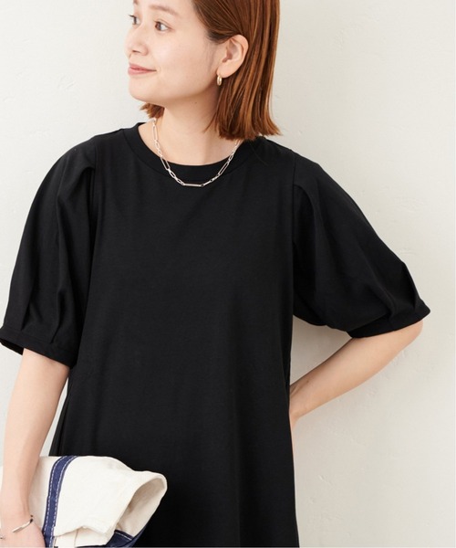 JOURNAL STANDARD（ジャーナルスタンダード）の「■■■《追加2》タックパフサイドフレアワンピース（ワンピース・レディース・ライトブルー/ブラック/ブラウン・FREE）」の11枚目の写真