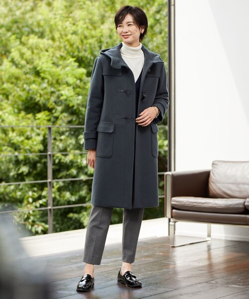 J.PRESS（ジェイプレス）の「【洗える】アルガンシルクチェック テーパード パンツ（その他パンツ・レディース・ライトグレー系3/ブラウン系3・7/9/11/13）」の6枚目の写真