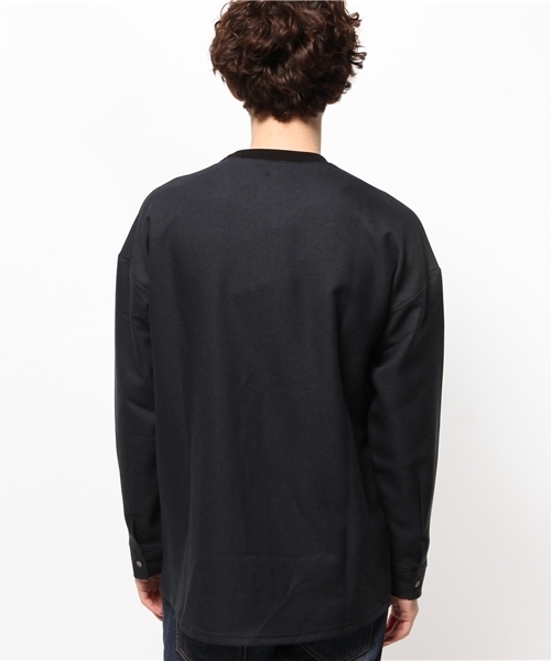 OUTLET(アウトレット)の「【WHO'S WHO gallery】EX2ニットネル(Tシャツ/カットソー・メンズ・ブラック/ネイビー・LARGE/MEDIUM)」の5枚目の写真