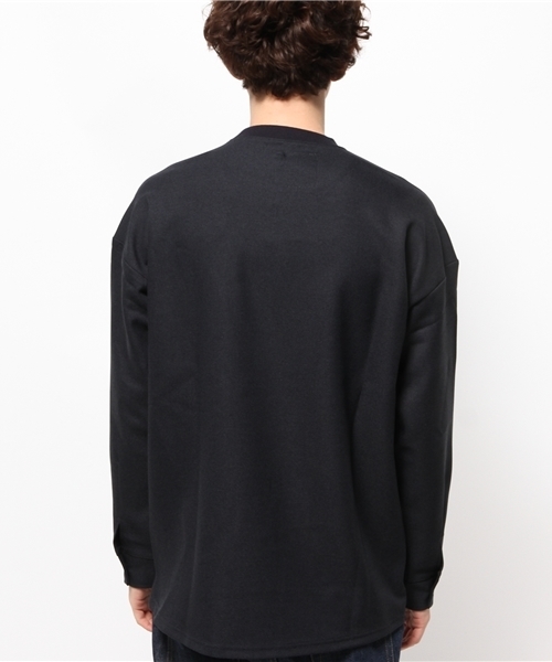 OUTLET(アウトレット)の「【WHO'S WHO gallery】EX2ニットネル(Tシャツ/カットソー・メンズ・ブラック/ネイビー・LARGE/MEDIUM)」の10枚目の写真