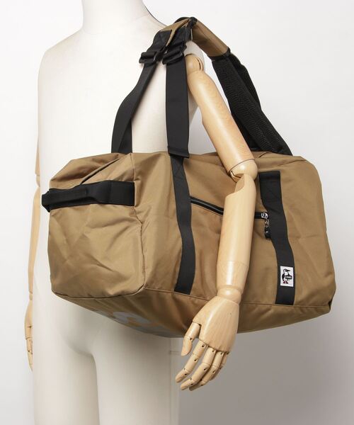 CHUMS(チャムス)の「CHUMS/チャムス リサイクルチャムス スモール2WAYボストン RECYCLE CHUMS SMALL 2WAY BOSTON(ボストンバッグ・メンズ・ブラック/ブラウン/ブラック系その他・FREE)」の10枚目の写真