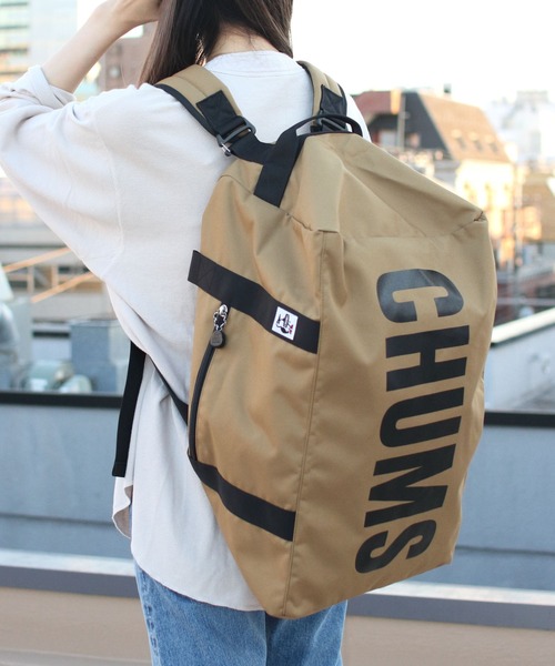 CHUMS(チャムス)の「CHUMS/チャムス リサイクルチャムス スモール2WAYボストン RECYCLE CHUMS SMALL 2WAY BOSTON(ボストンバッグ・メンズ・ブラック/ブラウン/ブラック系その他・FREE)」の3枚目の写真