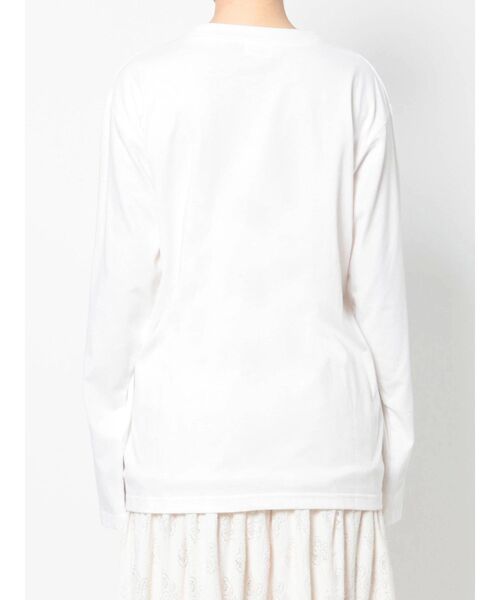 merry jenny（メリージェニー）の「bear photo tee（Tシャツ/カットソー・レディース・オフホワイト/ブラック・FREE）」の7枚目の写真