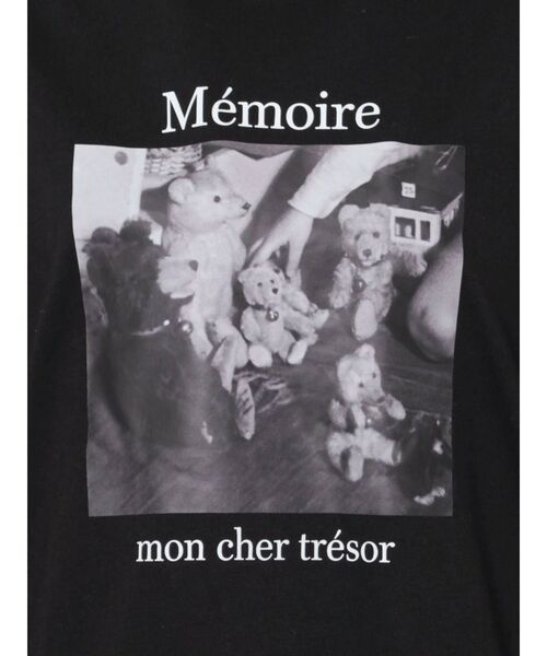 merry jenny（メリージェニー）の「bear photo tee（Tシャツ/カットソー・レディース・オフホワイト/ブラック・FREE）」の5枚目の写真