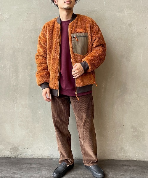 UNIVERSAL OVERALL（ユニバーサルオーバーオール）の「[UNIVERSAL OVERALL/ユニバーサルオーバーオール] 別注 ボアフリースボンバージャケット（ブルゾン・レディース・ブラウン/オリーブ/アイボリー・M/L/XL）」の16枚目の写真