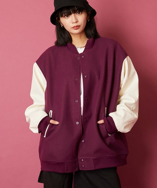 unrelaxing（アンリラクシング）の「オーバーサイズビッグシルエットスタジャン（スタジャン・メンズ・ブラック×ホワイト/ブラック×ブラック/グレー系1/グリーン/カーキ/ネイビー系1/ネイビー系2/パープル・FREE）」の19枚目の写真