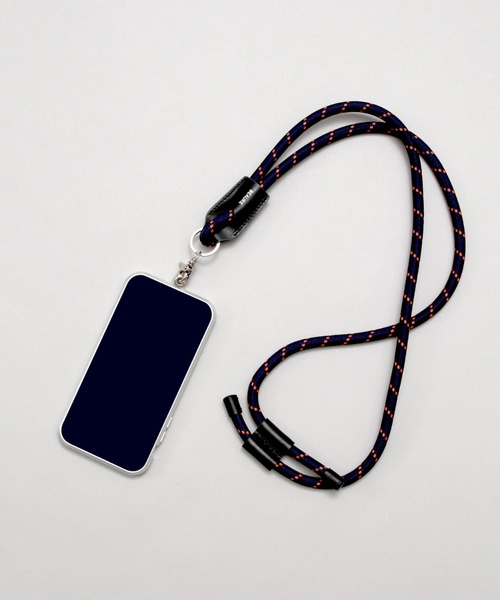 Beau're（ヴュレ）の「【BEAURE/ビュレ】Paracord mobile cord パラコード モバイルストラップ ショルダー（スマホグッズ・レディース・ブラック/カーキ/オレンジ/ブルー/ネイビー/モカ・FREE）」の5枚目の写真