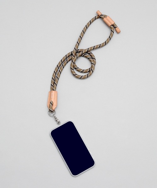 Beau're（ヴュレ）の「【BEAURE/ビュレ】Paracord mobile cord パラコード モバイルストラップ ショルダー（スマホグッズ・レディース・ブラック/カーキ/オレンジ/ブルー/ネイビー/モカ・FREE）」の4枚目の写真