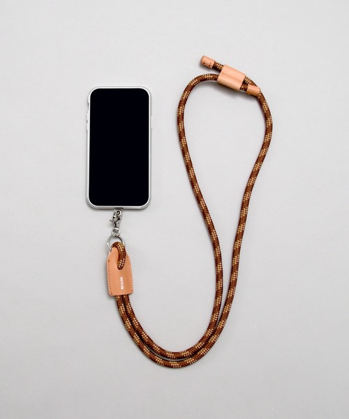 Beau're（ヴュレ）の「【BEAURE/ビュレ】Paracord mobile cord パラコード モバイルストラップ ショルダー（スマホグッズ・レディース・ブラック/カーキ/オレンジ/ブルー/ネイビー/モカ・FREE）」の3枚目の写真