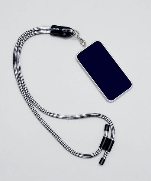 Beau're（ヴュレ）の「【BEAURE/ビュレ】Paracord mobile cord パラコード モバイルストラップ ショルダー（スマホグッズ・レディース・ブラック/カーキ/オレンジ/ブルー/ネイビー/モカ・FREE）」の7枚目の写真