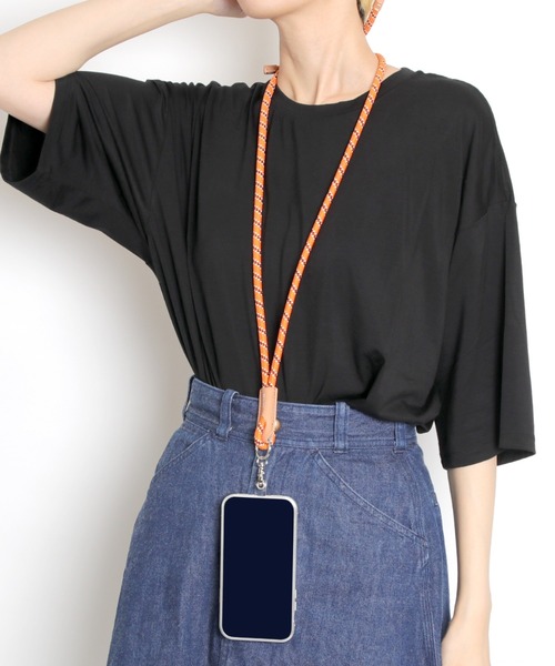 Beau're（ヴュレ）の「【BEAURE/ビュレ】Paracord mobile cord パラコード モバイルストラップ ショルダー（スマホグッズ・レディース・ブラック/カーキ/オレンジ/ブルー/ネイビー/モカ・FREE）」の14枚目の写真