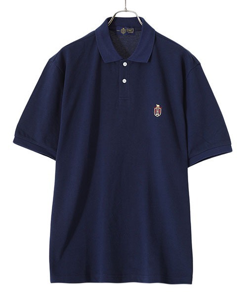 DIGAWEL（ディガウェル）の「DIGAWEL / ディガウェル：CRST Polo Shirts：KHOANM0091[COR]（ポロシャツ・メンズ・ネイビー/ホワイト・2）」の4枚目の写真