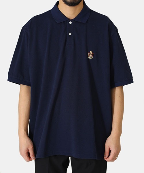 DIGAWEL（ディガウェル）の「DIGAWEL / ディガウェル：CRST Polo Shirts：KHOANM0091[COR]（ポロシャツ・メンズ・ネイビー/ホワイト・2）」の10枚目の写真